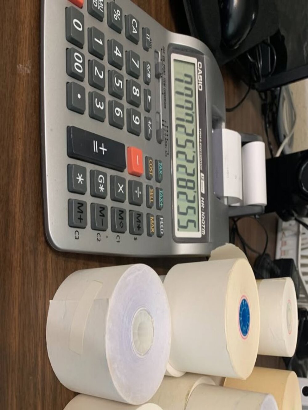 Casio HR-100TM Mini Desktop Printing Calculator